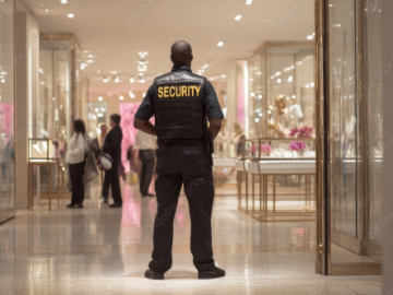 Consistent Personnel image showing guard at retail store