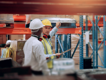 Proven Processes shows people looking through construction materials